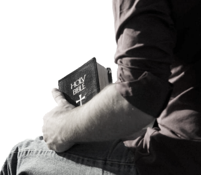 man with bible